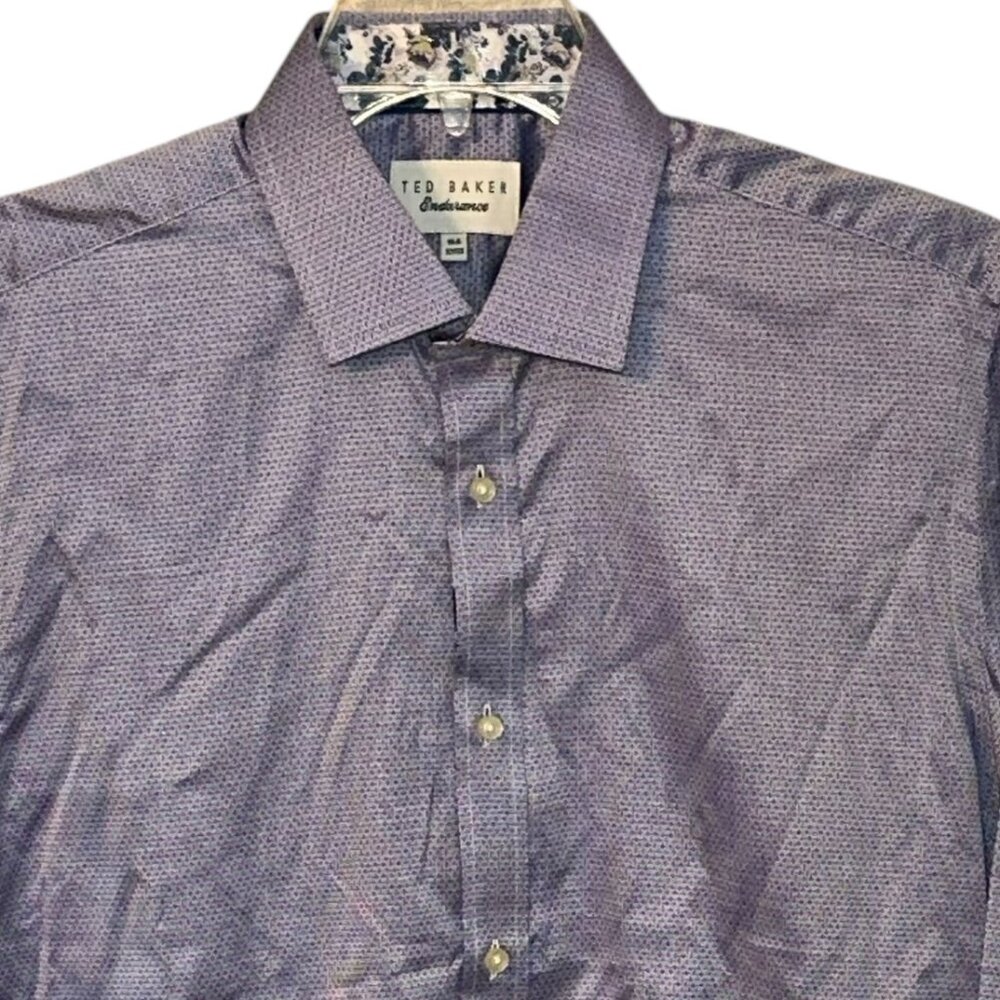 Ted Baker Endurance Long Sleeve Button Up Dress Shirt Flip Cuff Size 15.5 32/33 - Picture 2 of 9